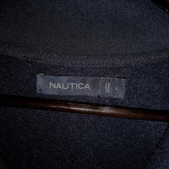 NAUTICA Plaid Quarter-Zip Sweatshirt - (L) - Picture 8 of 10